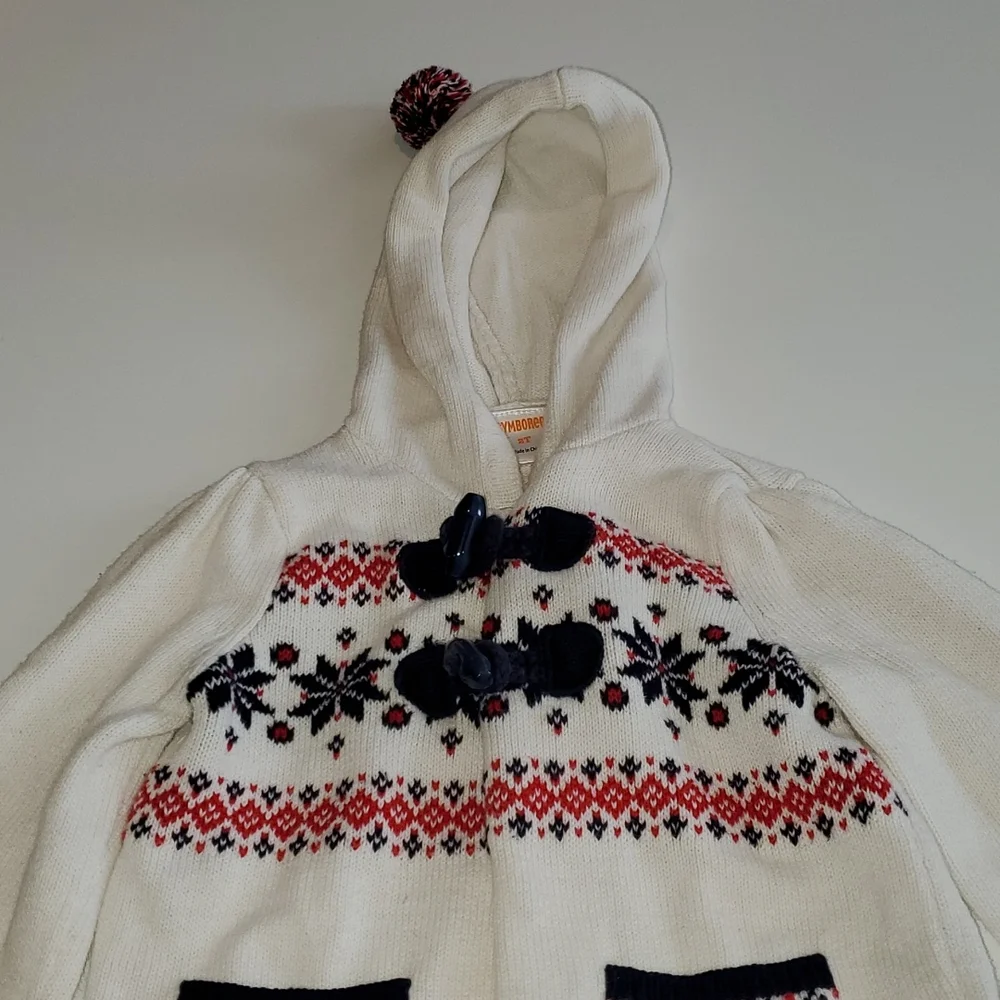 Gymboree hooded sweater size 2T